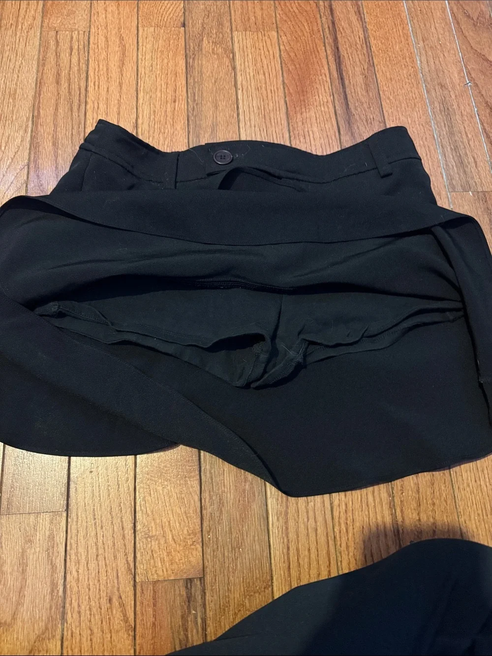 Justice Black Mini Skirt with Ruffle Hem